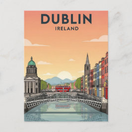Postal Viaje a Dublín Irlanda