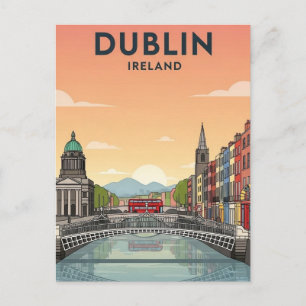 Postal Viaje a Dublín Irlanda