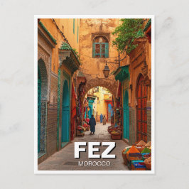 Postal Viaje a Fez Marruecos