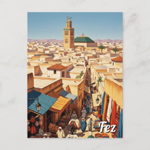 Postal Viaje a Fez Marruecos