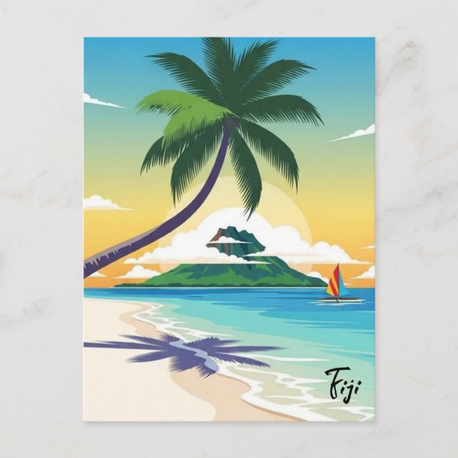 Postal Viaje a Fiji (Anverso)