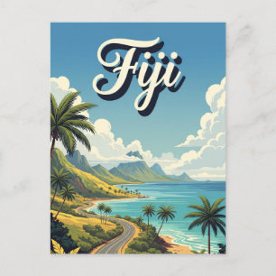 Postal Viaje a Fiji Vintage
