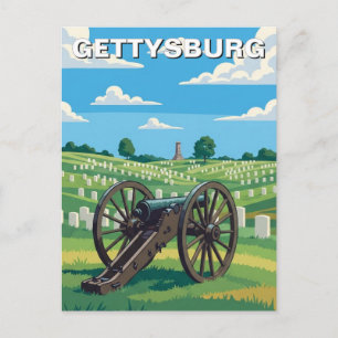Postal Viaje a Gettysburg, Pensilvania