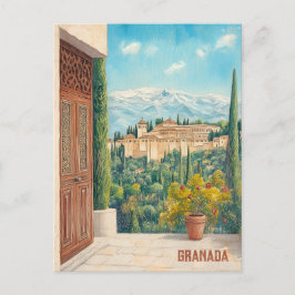 Postal Viaje a Granada España