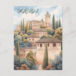 Postal Viaje a Granada España