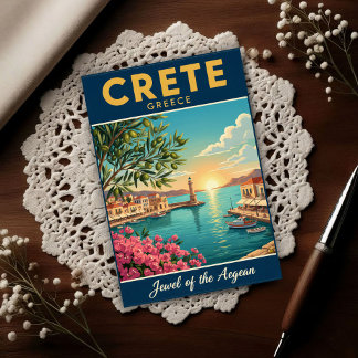 Postal Viaje a Grecia: Una vintage de los años 60 