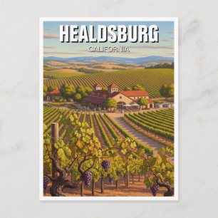 Postal Viaje a Healdsburg California