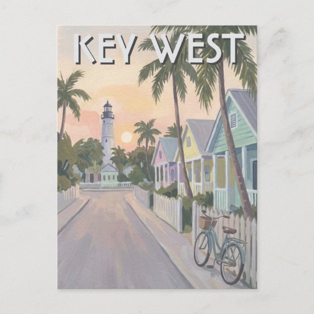 Postal Viaje a Key West Florida (Anverso)