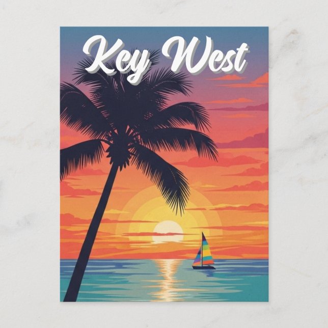 Postal Viaje a Key West Florida (Anverso)