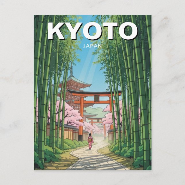 Postal Viaje a Kyoto Japón (Anverso)