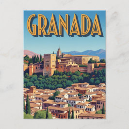 Postal Viaje a la Alhambra Granada España