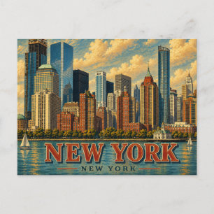 Postal Viaje a la ciudad de Nueva York