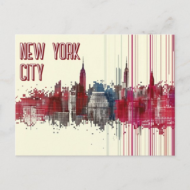 Postal Viaje a la ciudad de Nueva York EE. UU. (Anverso)