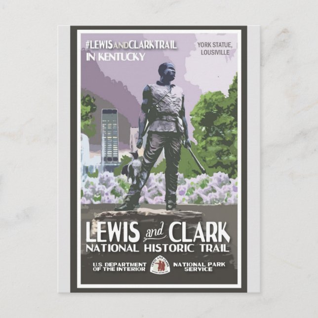 Postal Viaje a la estatua de Kentucky York (Anverso)