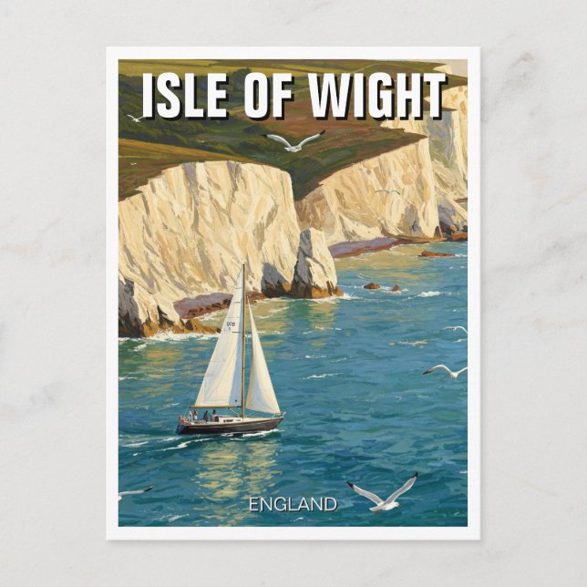 Postal Viaje a la Isla de Inglaterra (Anverso)