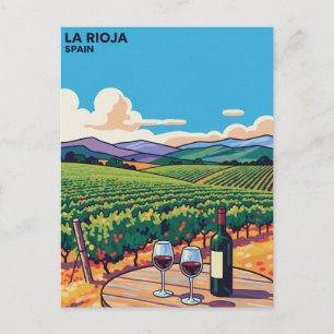Postal Viaje a La Rioja España