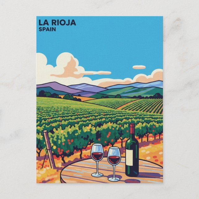 Postal Viaje a La Rioja España (Anverso)