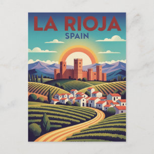 Postal Viaje a La Rioja España