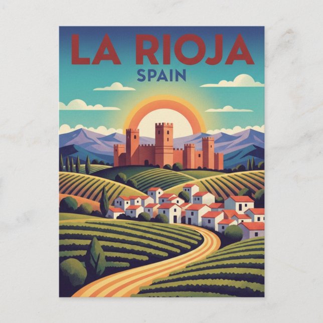 Postal Viaje a La Rioja España (Anverso)