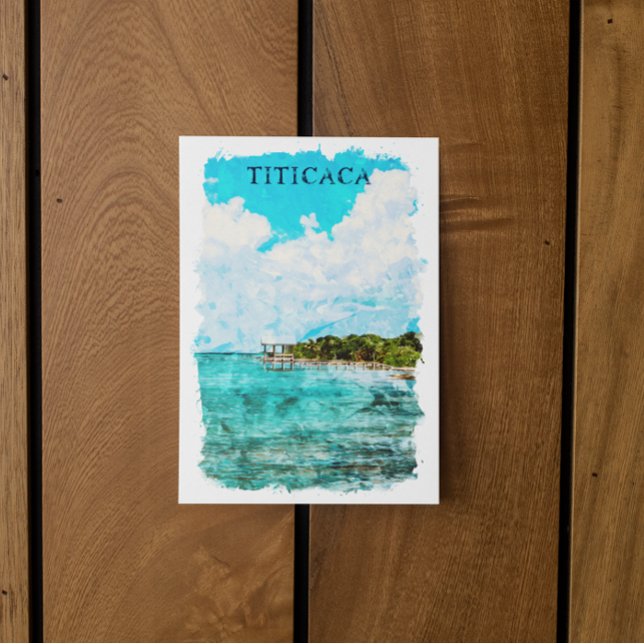 Postal Viaje a Lago Titicaca (titicaca lake postcard)