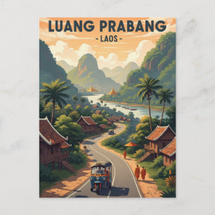 Postal Viaje a Laos Luang Prabang
