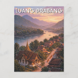 Postal Viaje a Laos Luang Prabang