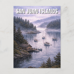 Postal viaje a las islas san juan de washington