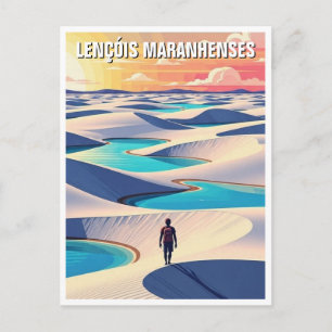 Postal Viaje a Lençóis Maranhenses Brasil