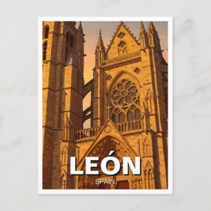 Postal Viaje a León España