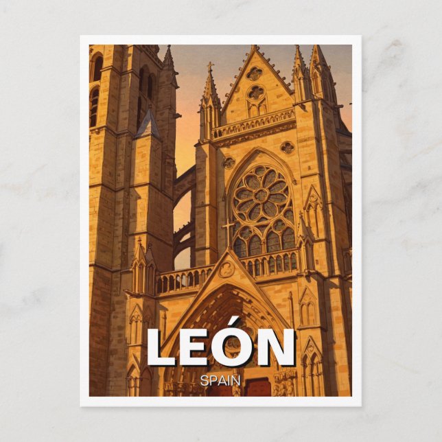 Postal Viaje a León España (Anverso)