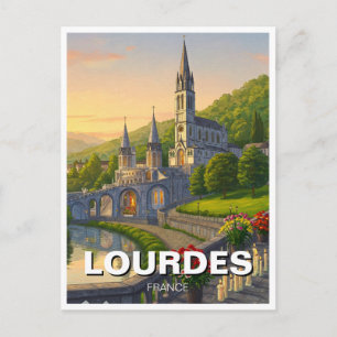 Postal Viaje a Lourdes Francia