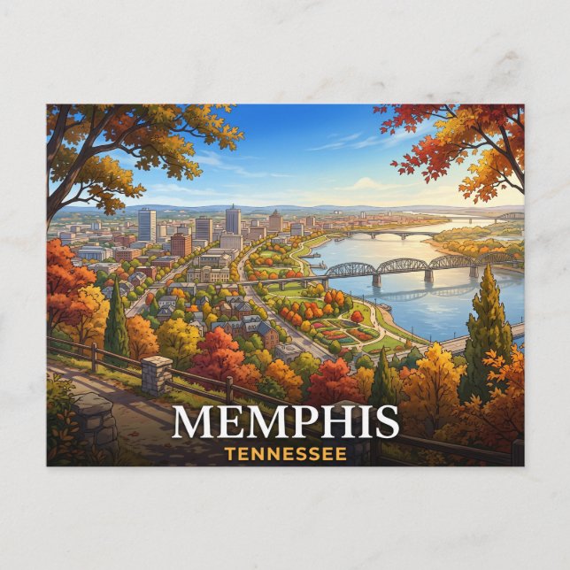 Postal Viaje a Memphis Tennessee (Anverso)