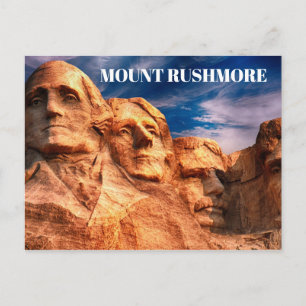 Postal Viaje a Mount Rushmore Black Hills Dakota del Sur