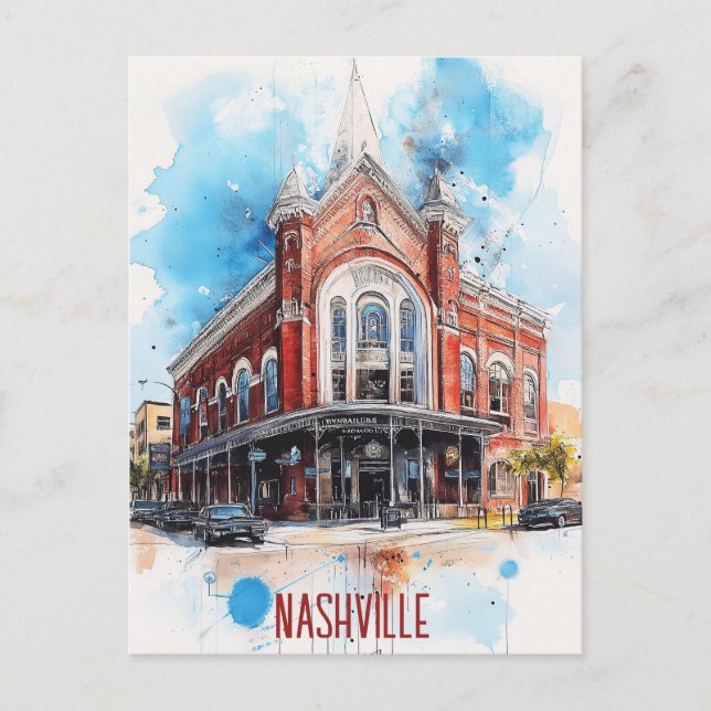 Postal Viaje a Nashville USA (Anverso)