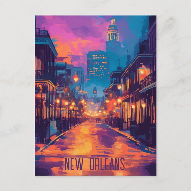 Postal Viaje a Nueva Orleans Louisiana (Anverso)