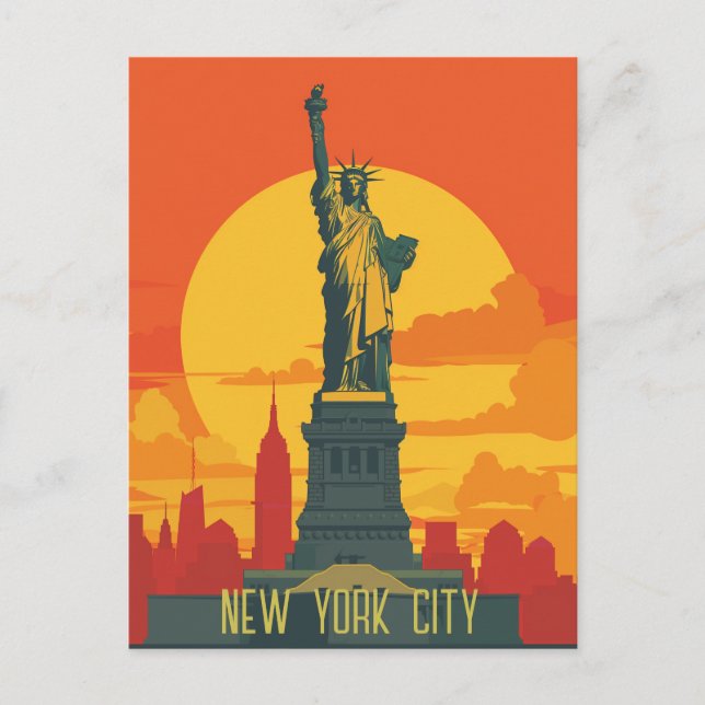 Postal Viaje a Nueva York (Anverso)