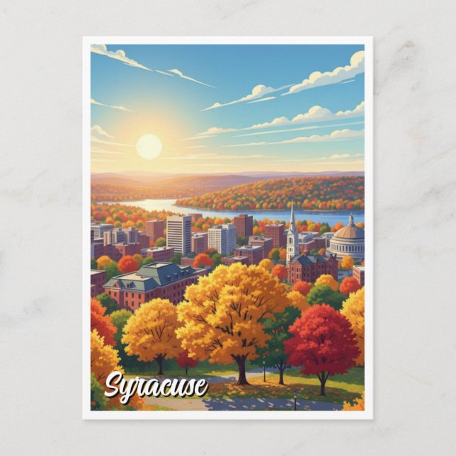 Postal Viaje a Nueva York Syracuse (Anverso)