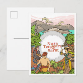 Postal Viaje a Nusa Tenggara Occidental Indonesia
