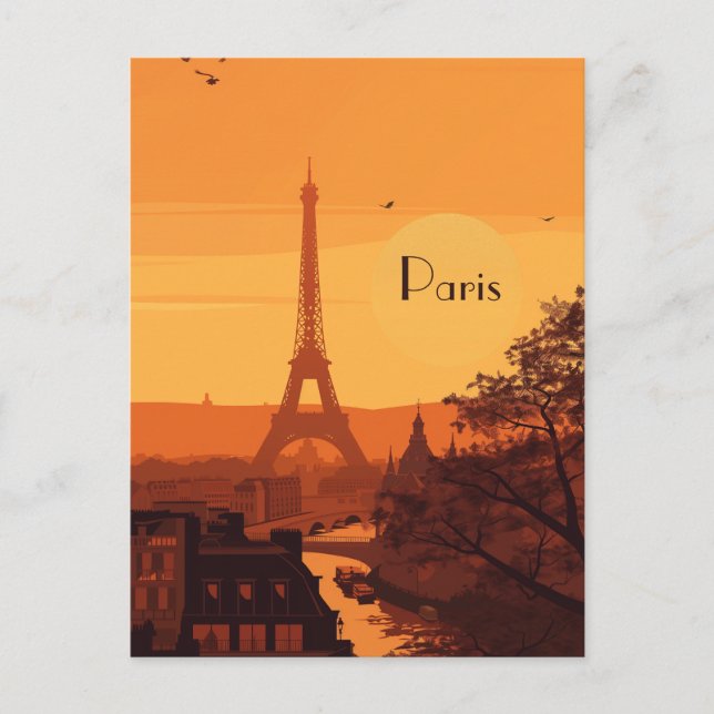 Postal Viaje a París (Anverso)