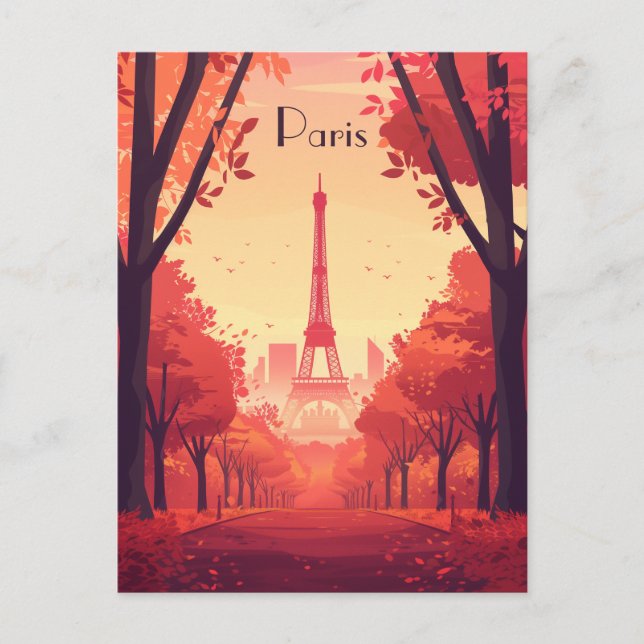 Postal Viaje a París (Anverso)