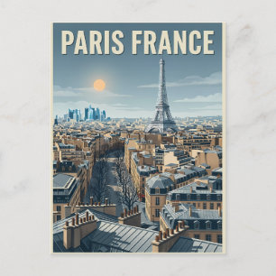 Postal Viaje a París Francia 