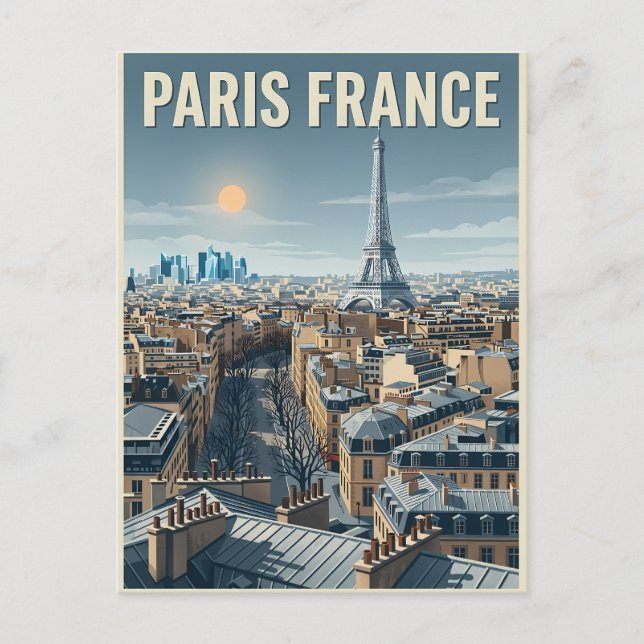 Postal Viaje a París Francia  (Anverso)