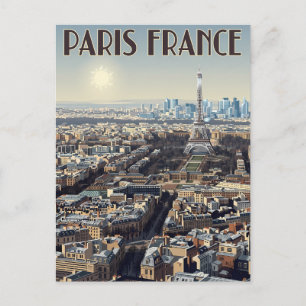 Postal Viaje a París Francia