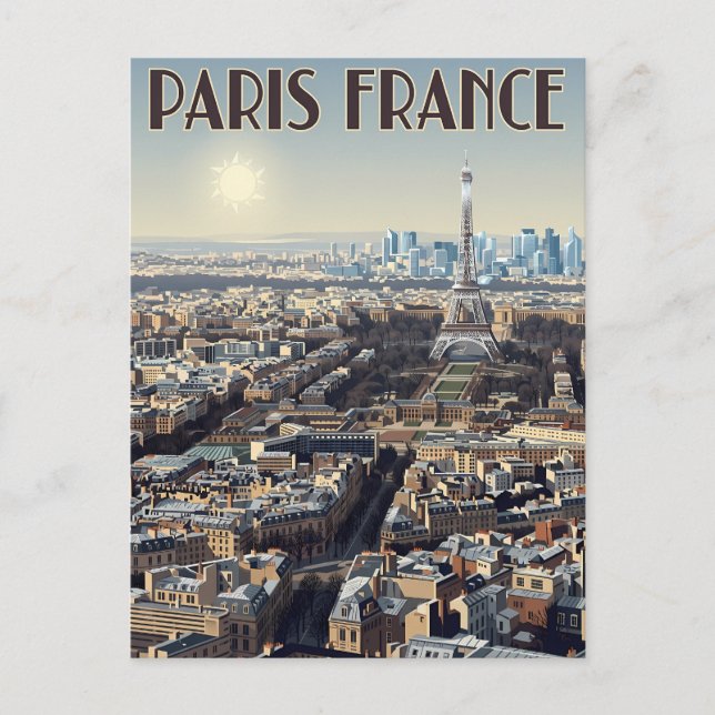 Postal Viaje a París Francia  (Anverso)