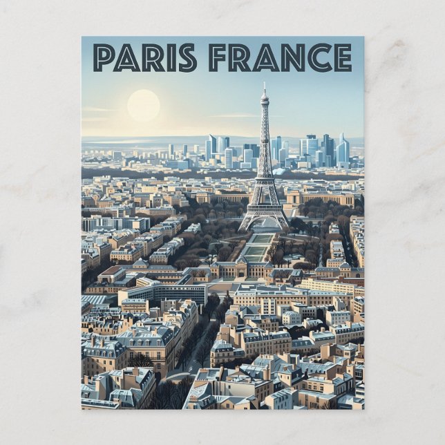 Postal Viaje a París Francia  (Anverso)