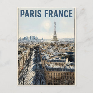 Postal Viaje a París Francia 
