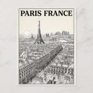 Postal Viaje a París Francia 