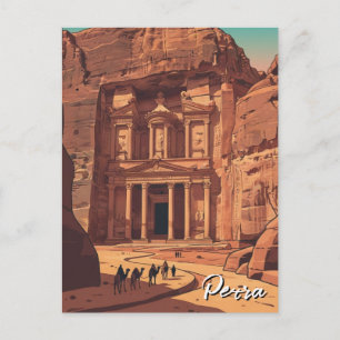 Postal Viaje a Petra Jordania