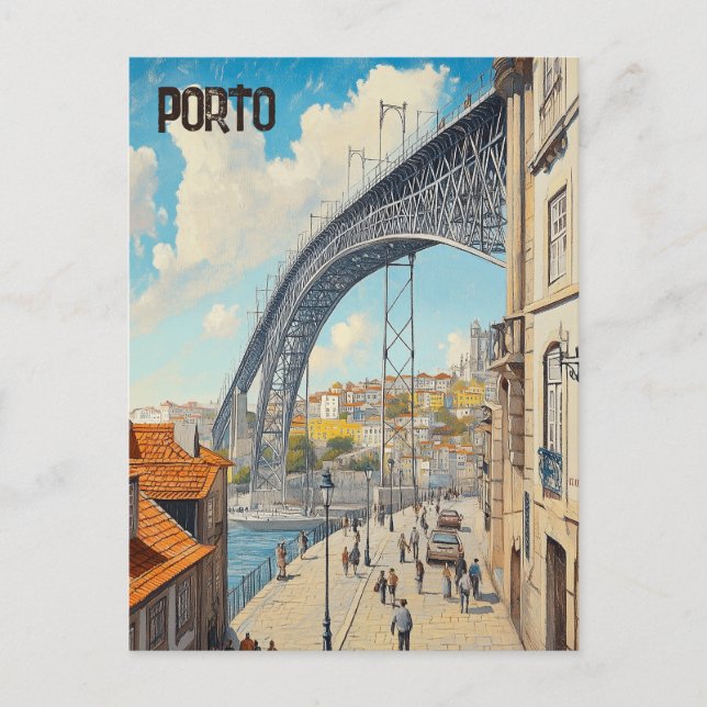 Postal Viaje a Porto Portugal (Anverso)