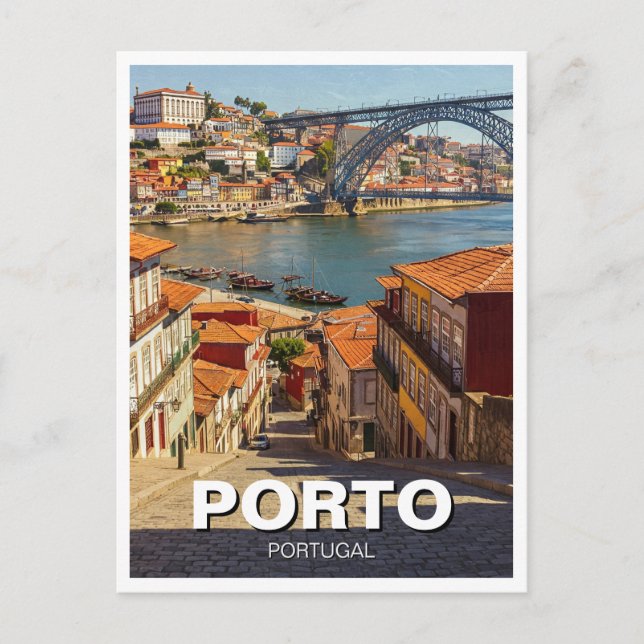 Postal Viaje a Porto Portugal (Anverso)